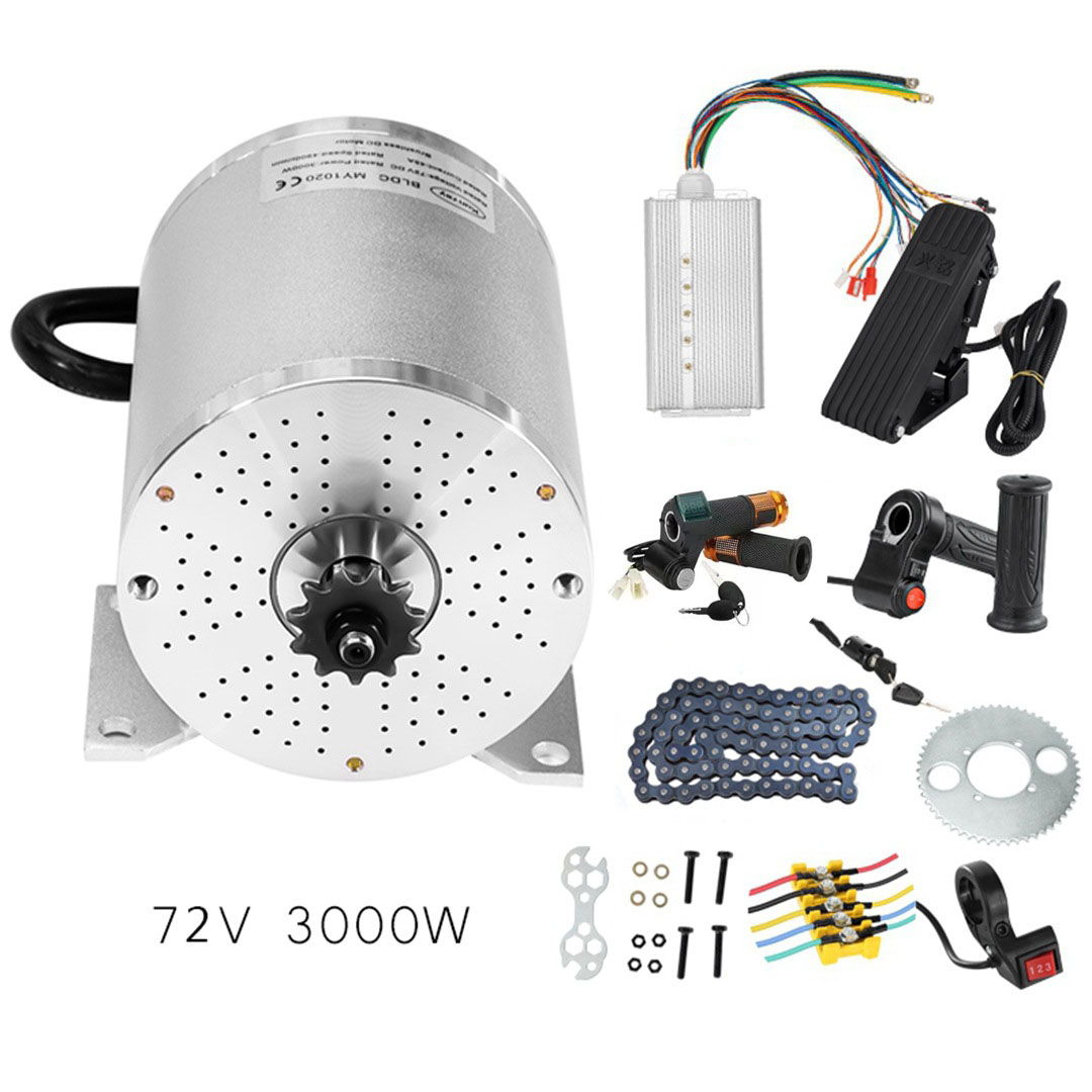 Electric Motorcycle Conversion Kit 72V - Комплект электродвигателя для мотоцикла «сделай сам»,