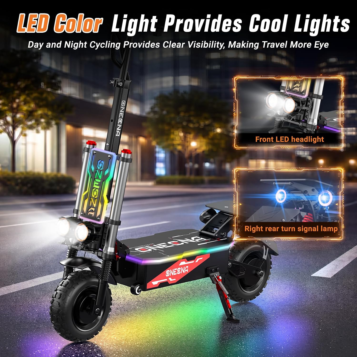 ONEONA GT8 – складной электрос – обзор и цена 60V 5600W Dual Motor Electric Scooter