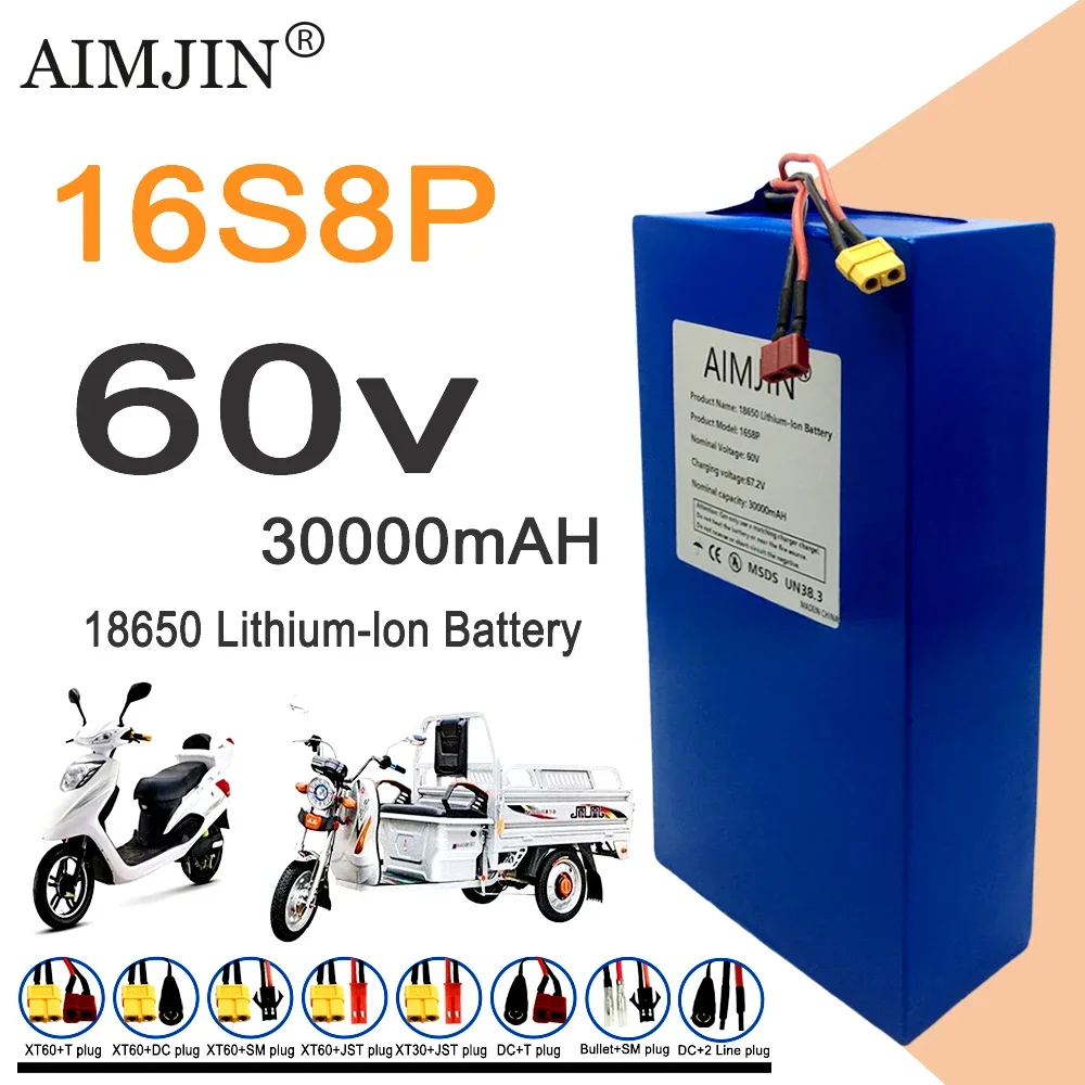 Новая литиевая батарея 16S8p 1 – обзор и цена 60V 30Ah Electric Scooter Battery